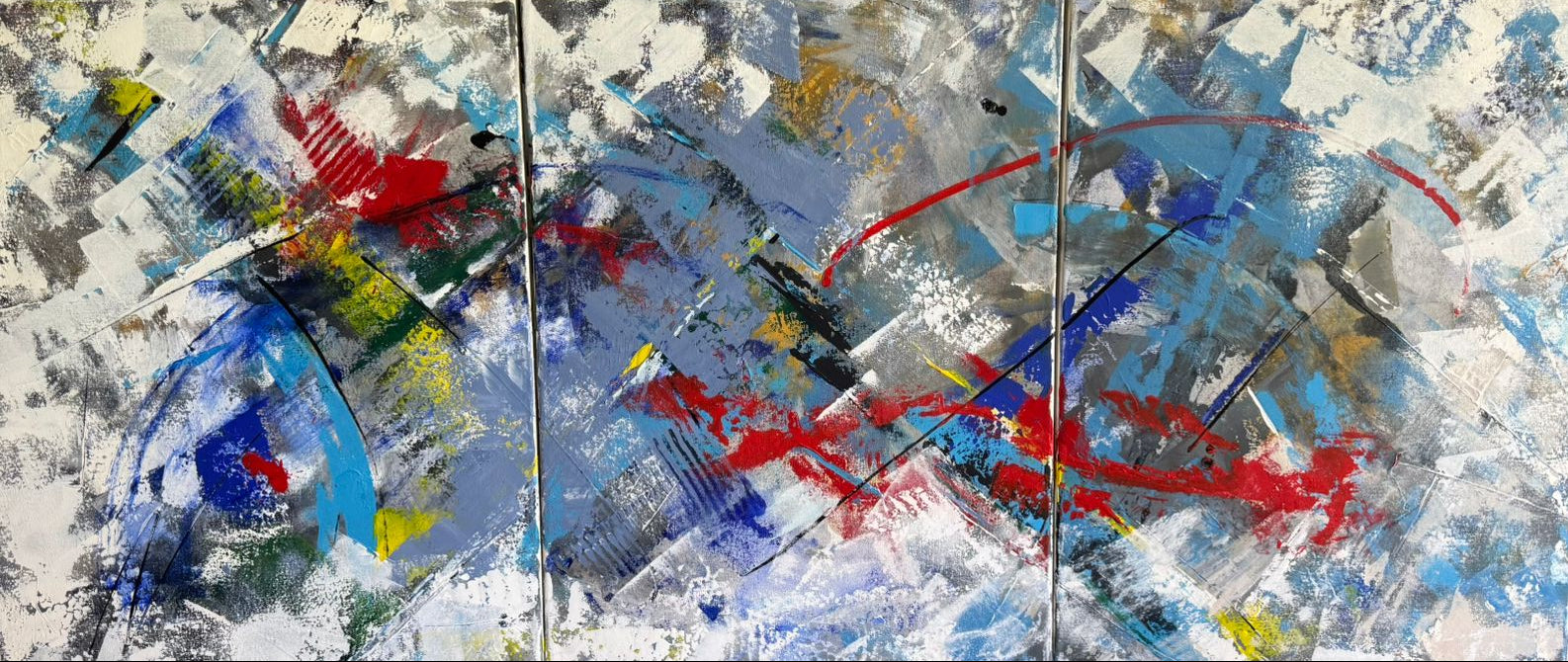 Modern Abstract Triptico